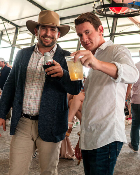 Friends posing for photo at NTL event