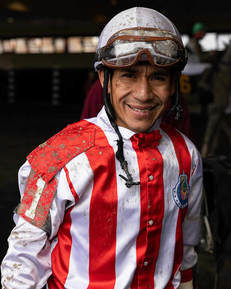 Jockey after a race at NTL event